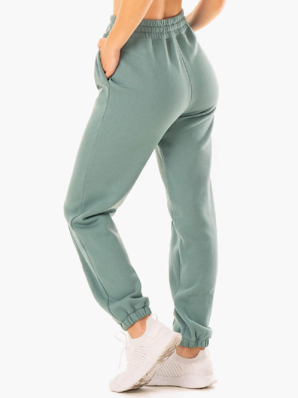 Olive / Green Women's Ryderwear Revival High Waisted Track Pant Trackset | 77JF40566