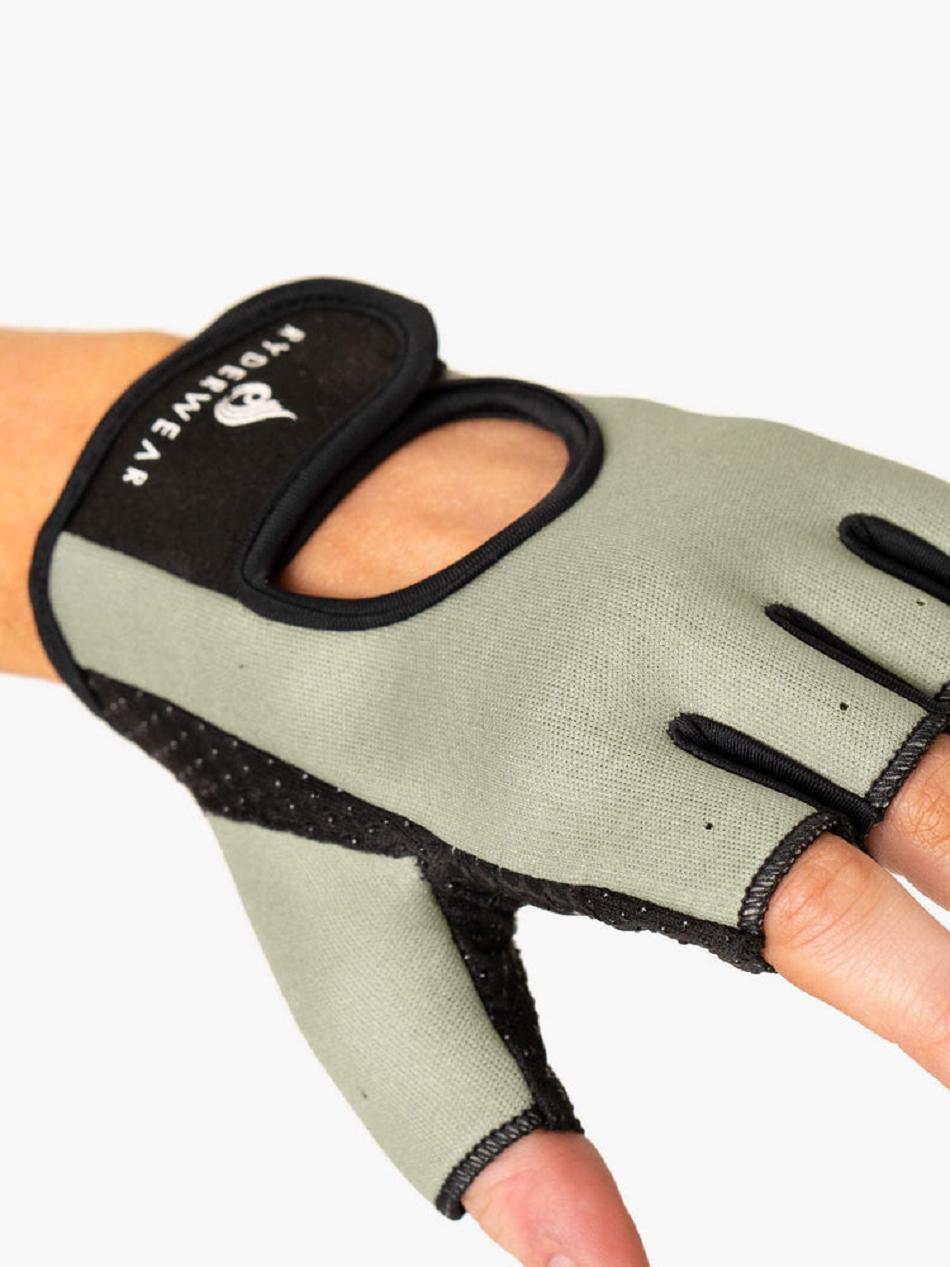 Olive Women's Ryderwear Lifting Gloves Accessories | 82YF90630