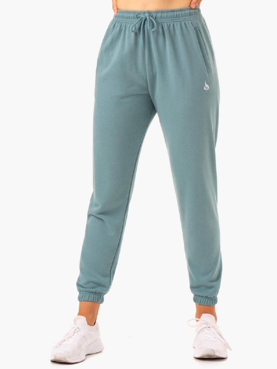 Olive Women's Ryderwear Off-Duty Fleece Track Pants | DF7321773