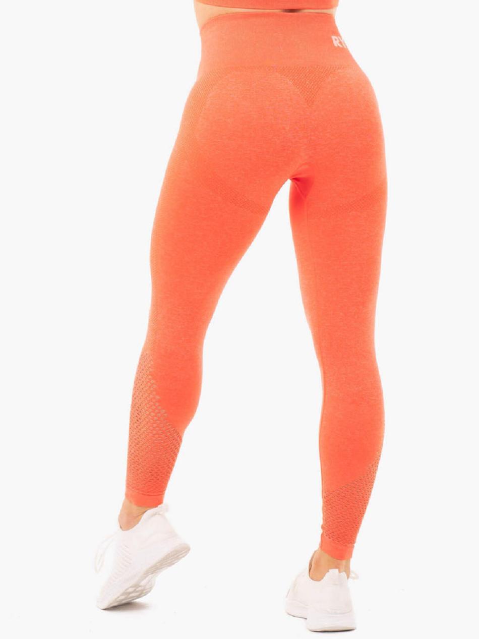 Orange Women's Ryderwear Staples Leggings Seamless | NG4230617