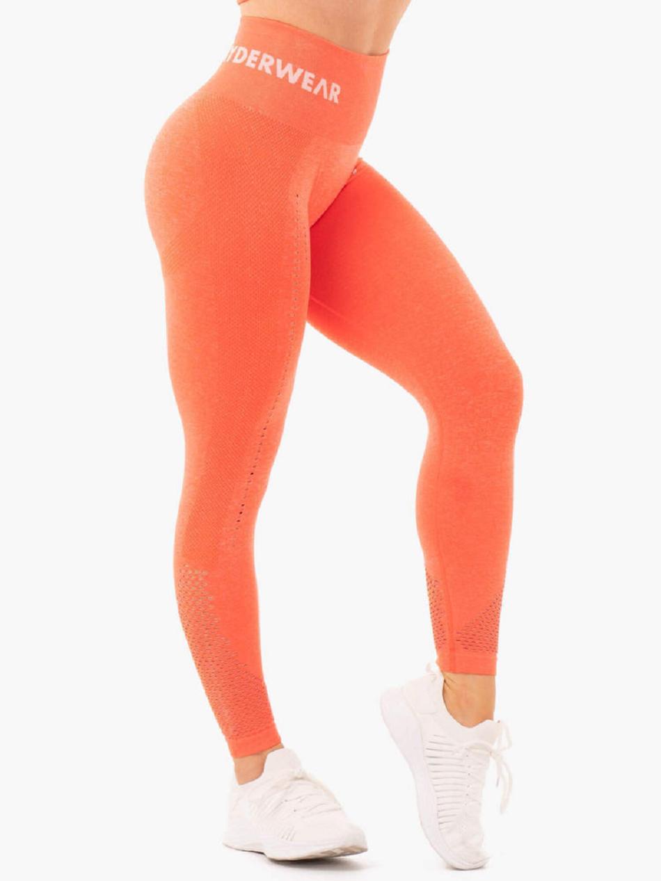 Orange Women's Ryderwear Staples Leggings Seamless | NG4230617