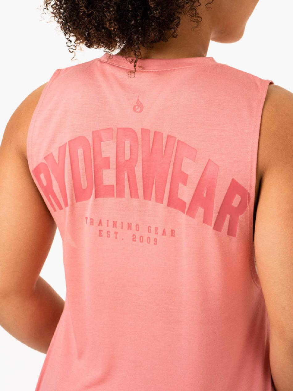 Pink Women's Ryderwear Emerge Training Tanks | 6Y6977767