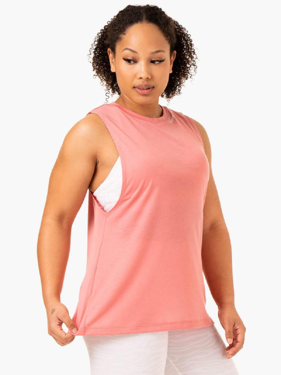 Pink Women's Ryderwear Emerge Training Tanks | 6Y6977767