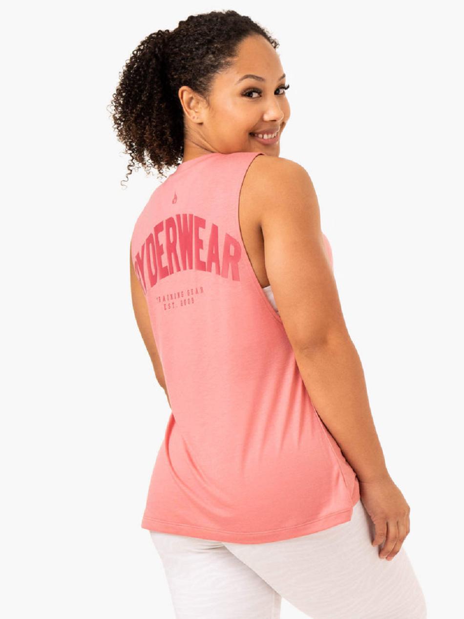 Pink Women's Ryderwear Emerge Training Tanks | 6Y6977767