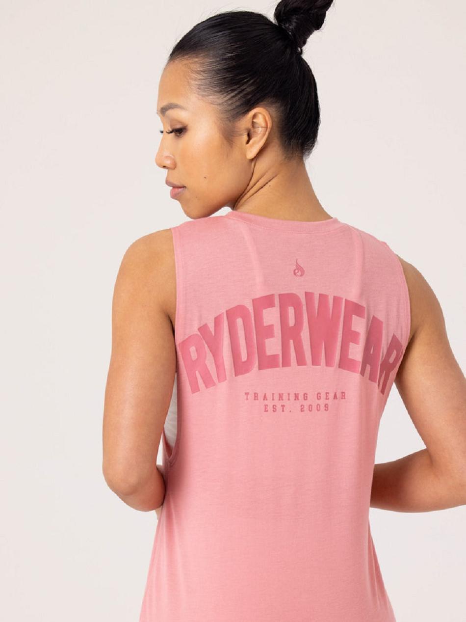 Pink Women\'s Ryderwear Emerge Training Tanks | 6Y6977767