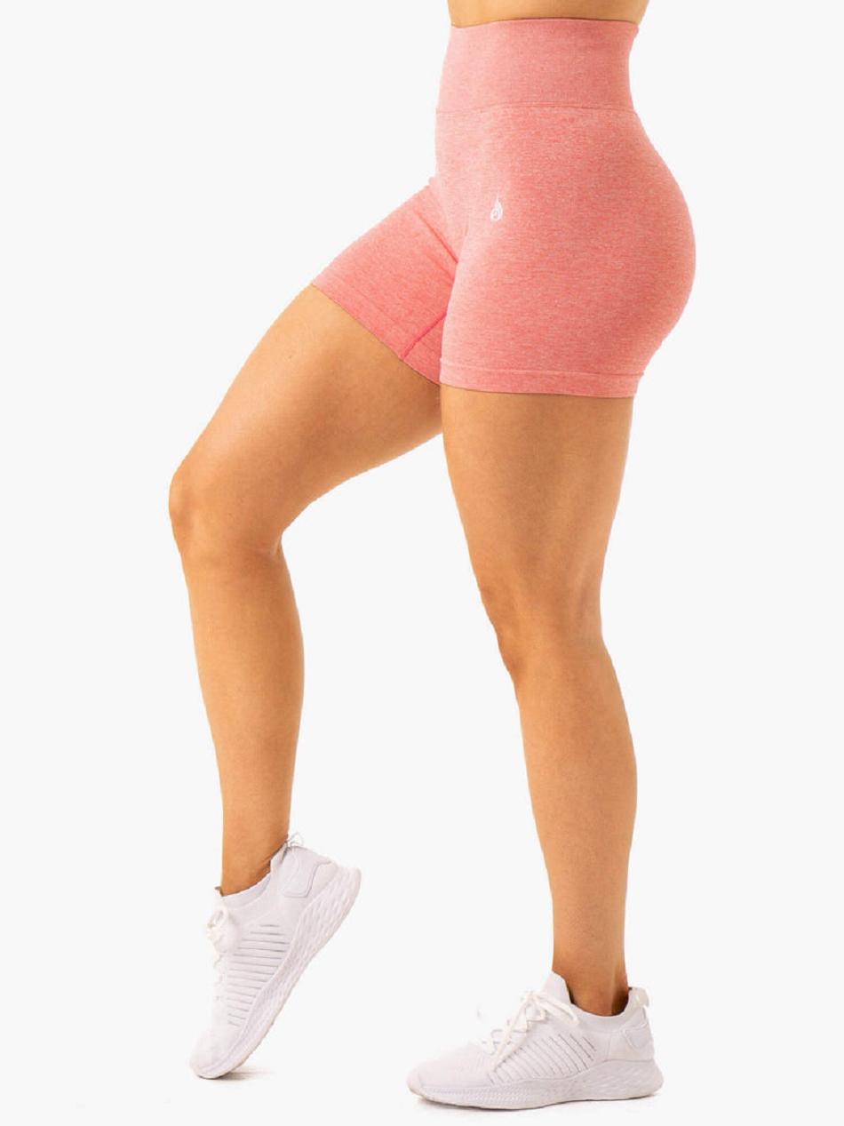 Pink Women's Ryderwear Essential Seamless Shorts | OKT91371