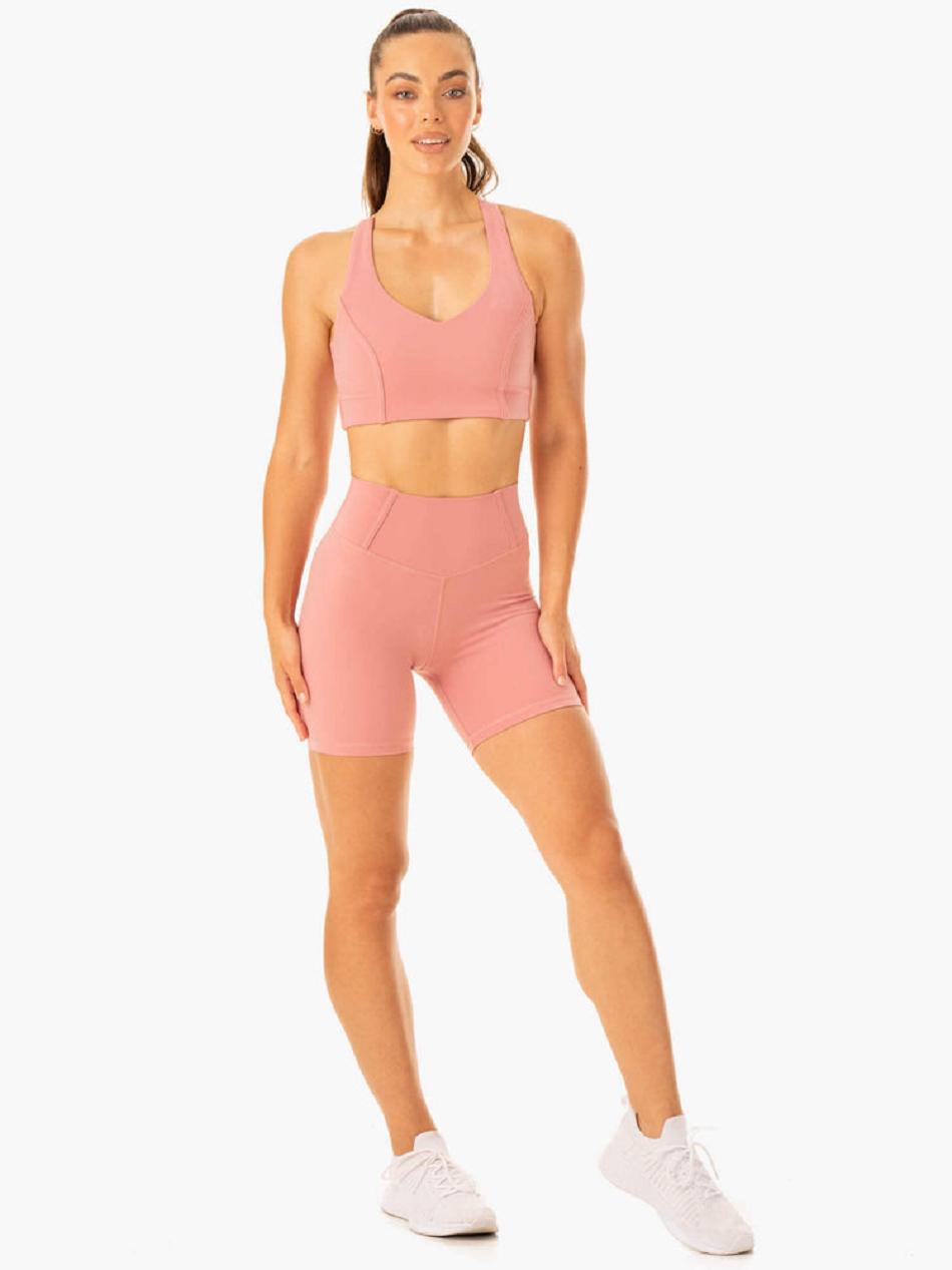 Pink Women's Ryderwear Form Scrunch Bum Shorts | 124DF69972