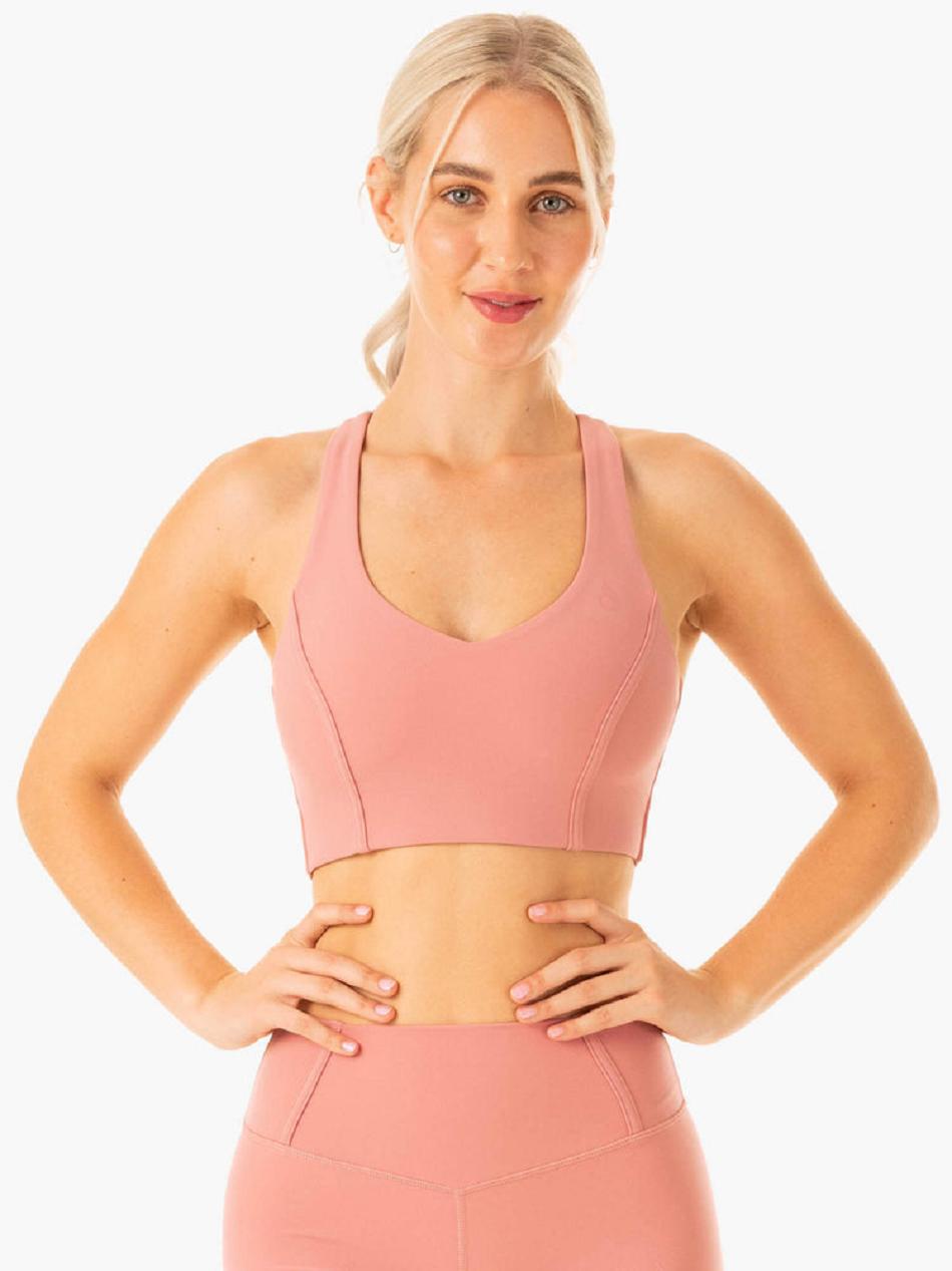 Pink Women\'s Ryderwear Form Sports Bras | 105Y68092