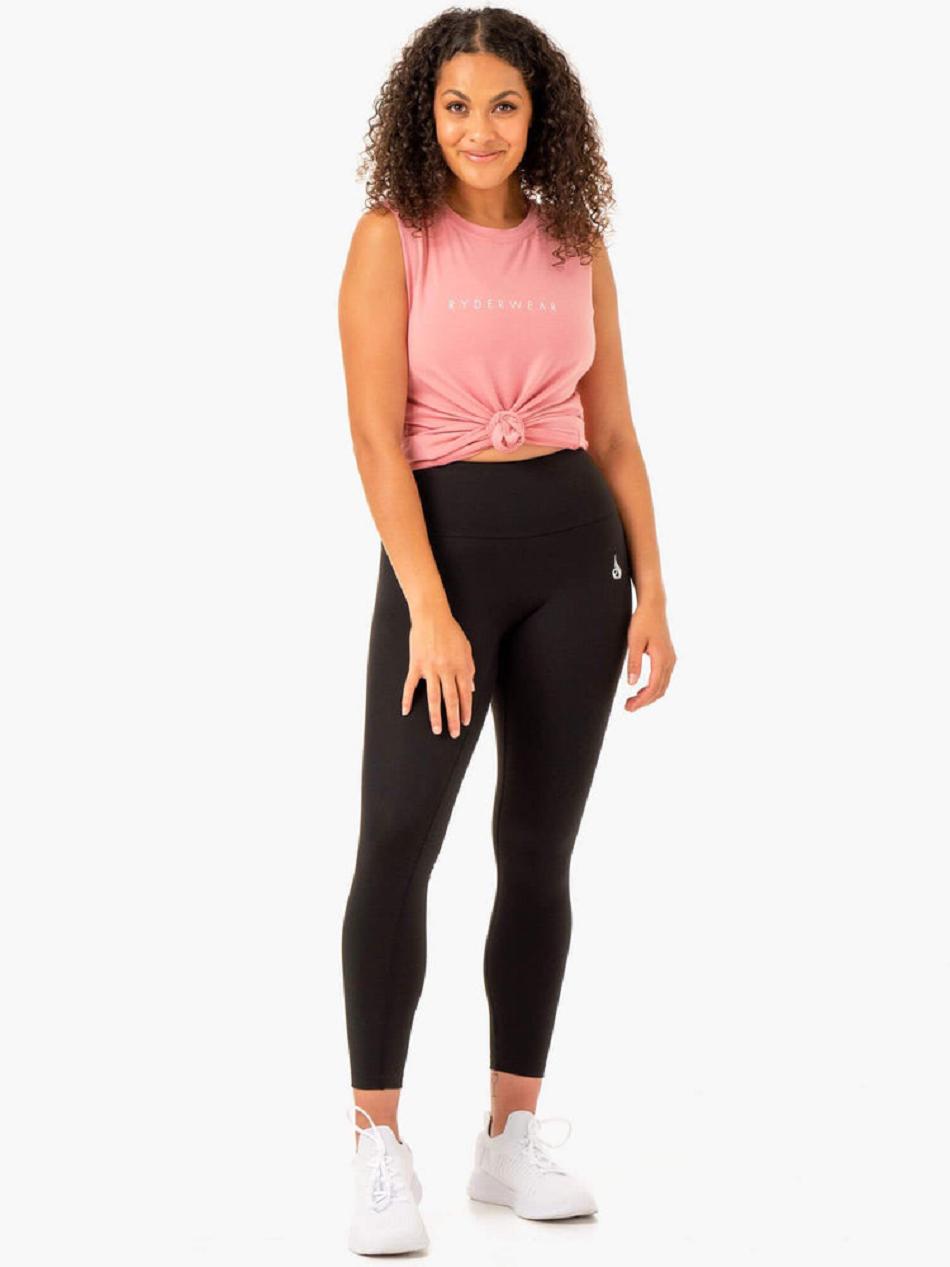 Pink Women's Ryderwear Foundation Muscle Tanks | XG6861167