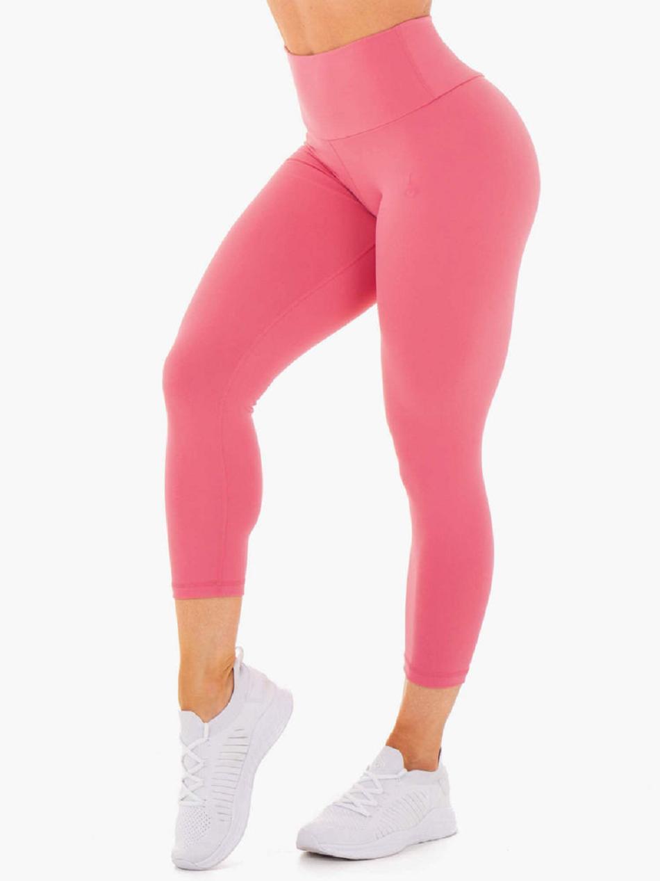 Pink Women's Ryderwear Motion High Waisted 7/8 Leggings Scrunch Bum | 44SB30984