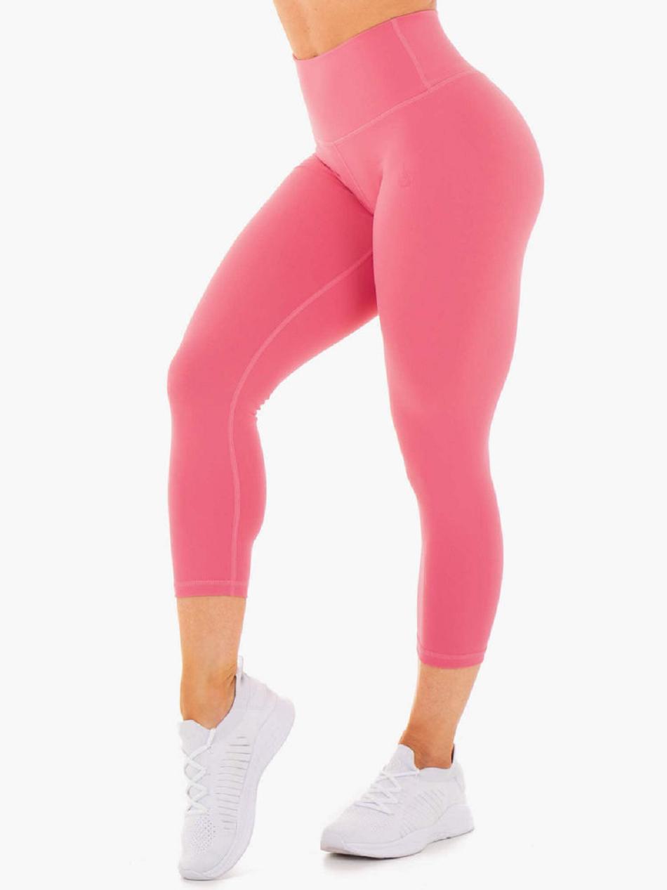 Pink Women\'s Ryderwear Motion High Waisted 7/8 Leggings | FG22761