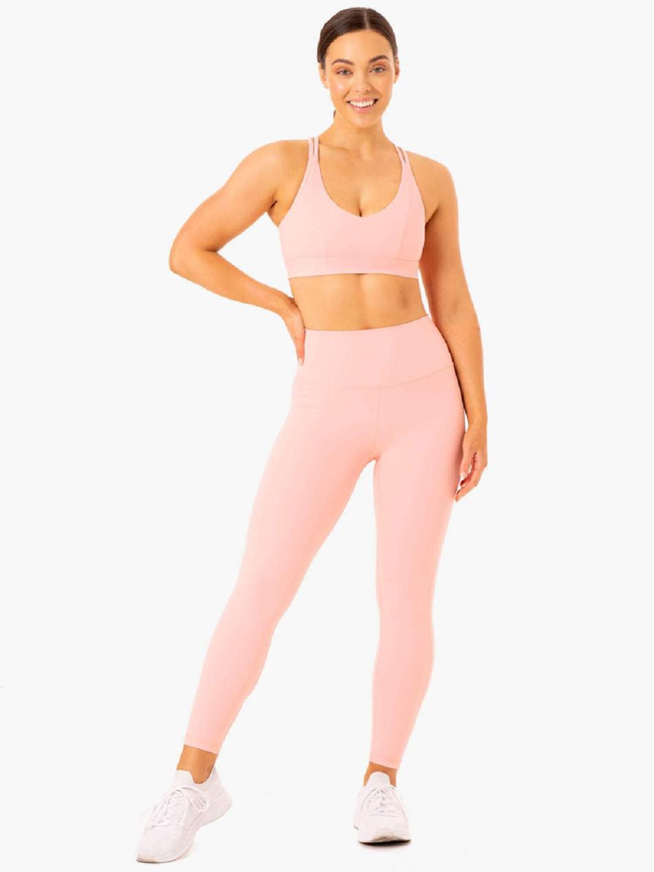 Pink Women's Ryderwear NKD Align Leggings | XG4236187