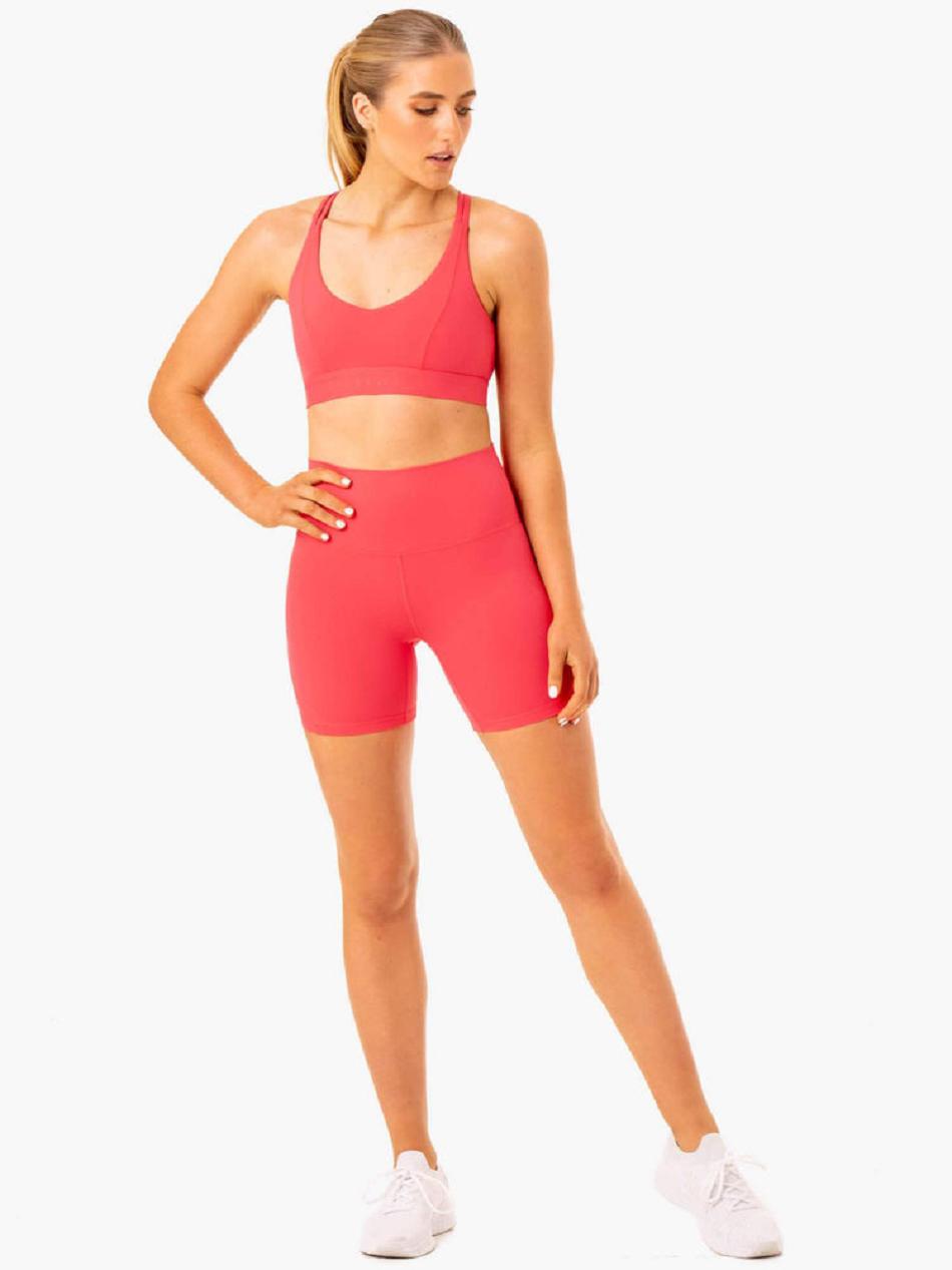 Pink Women's Ryderwear NKD Align Shorts | 56YR86049