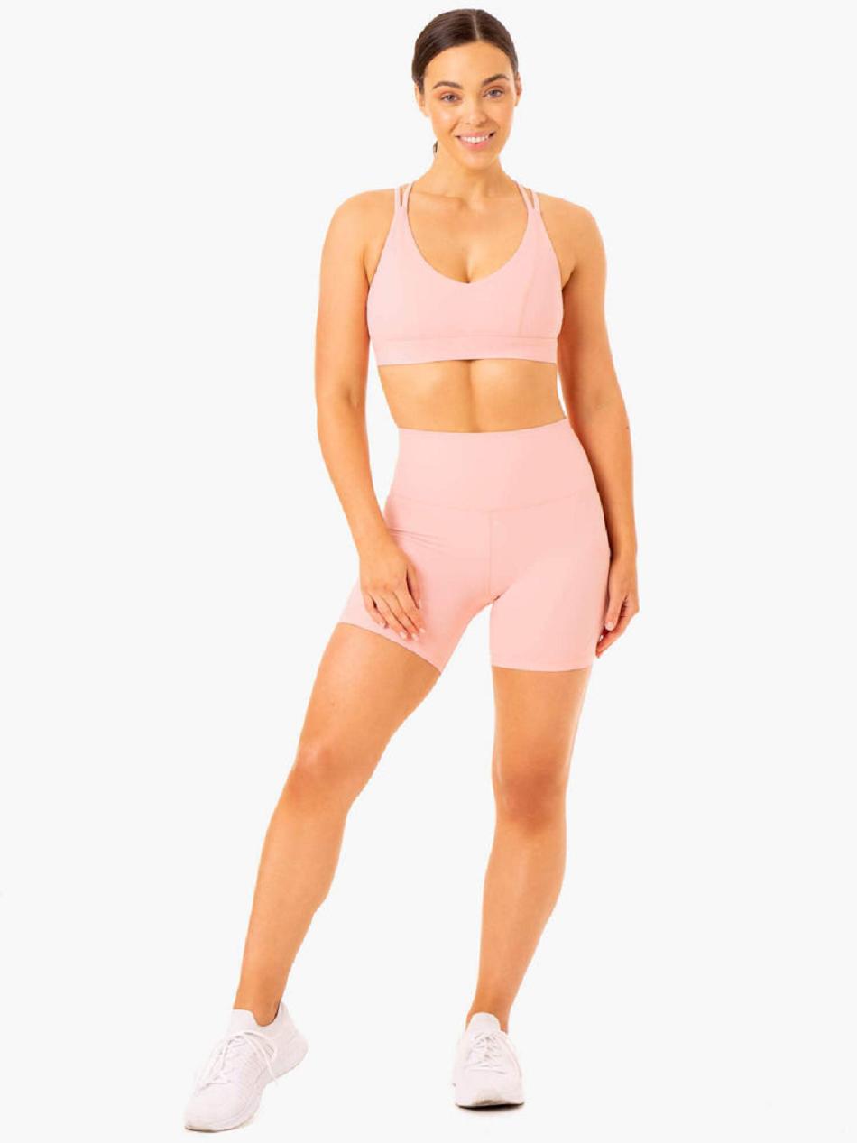 Pink Women's Ryderwear NKD Align Shorts | GB4945568