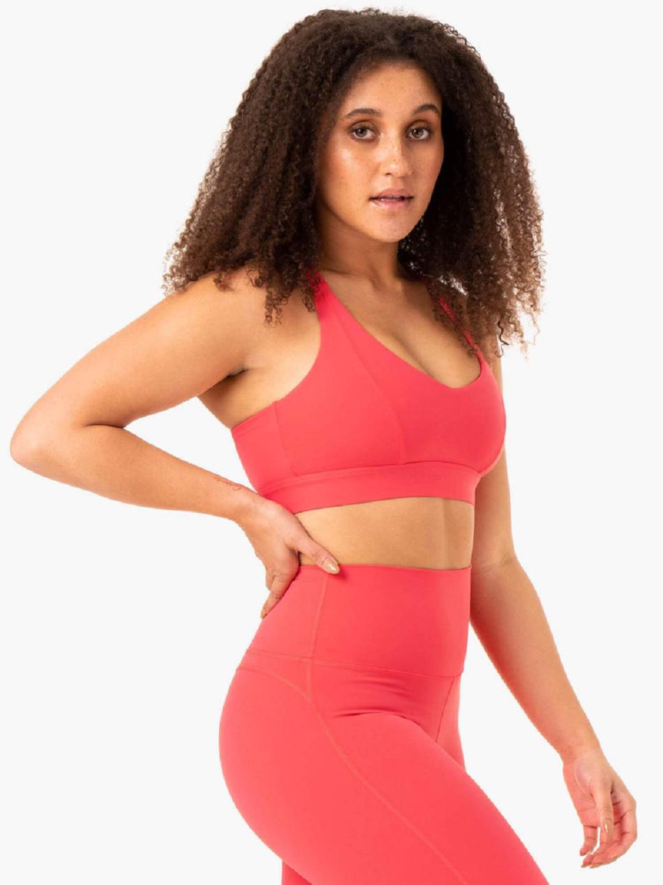 Pink Women's Ryderwear NKD Align Sports Bras | 55EW15211