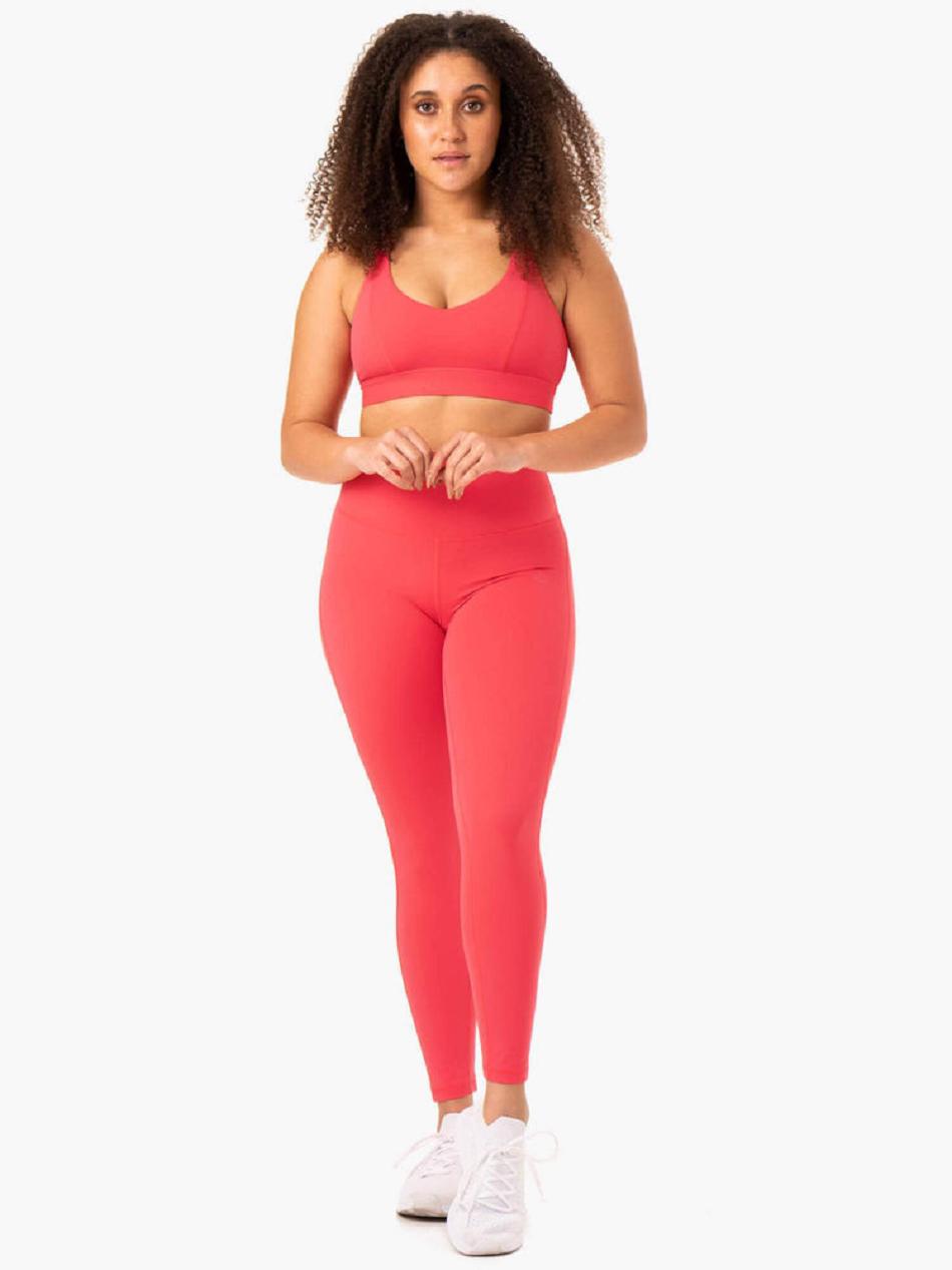 Pink Women's Ryderwear NKD Align Sports Bras | 55EW15211