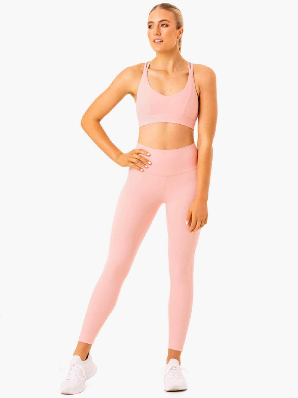 Pink Women's Ryderwear NKD Align Sports Bras | OKT60369