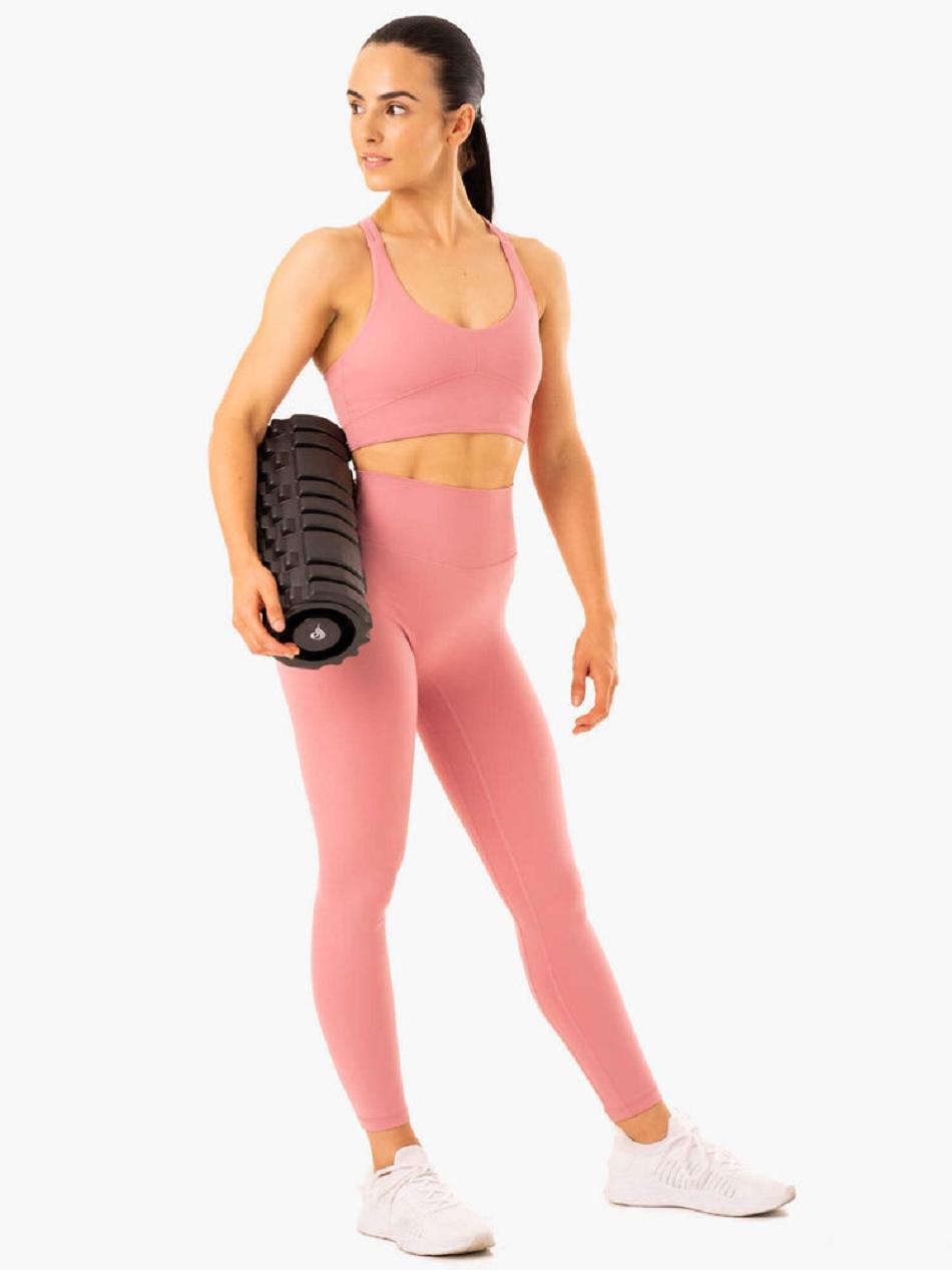 Pink Women's Ryderwear NKD Refine Sports Bras | 54RW45282