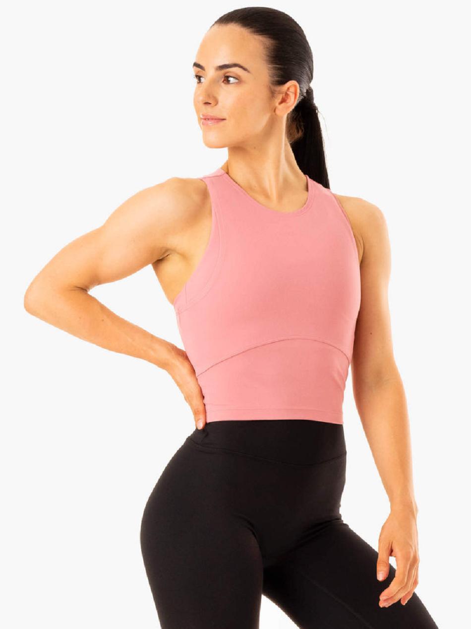 Pink Women\'s Ryderwear NKD Refine Tanks | NF6657282