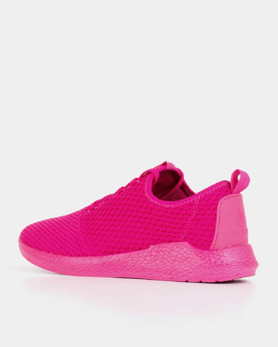 Pink Women's Ryderwear Neon Power Trainers Shoes | 83GA22530