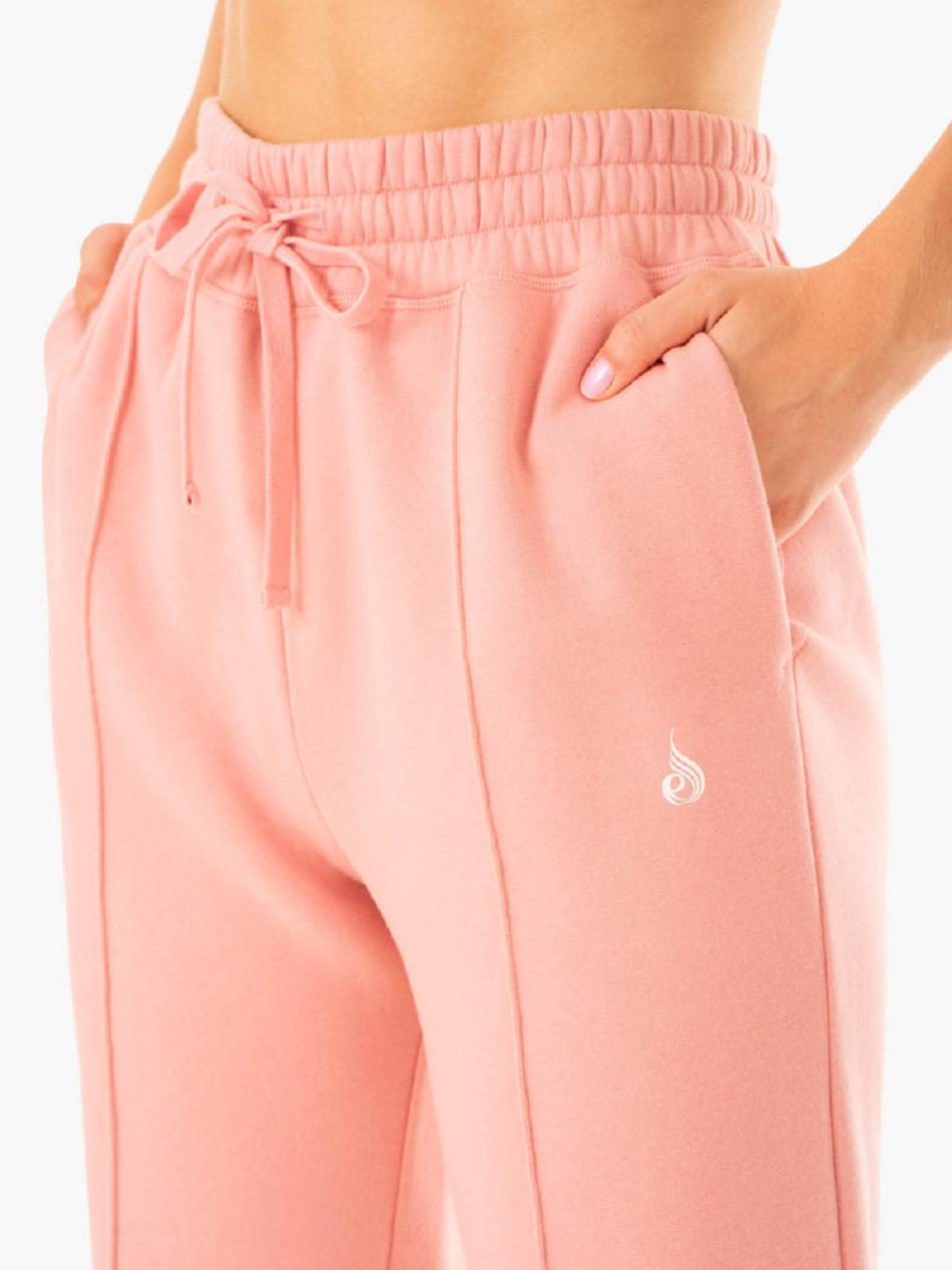 Pink Women's Ryderwear Revival High Waisted Track Pants | 67U7471357