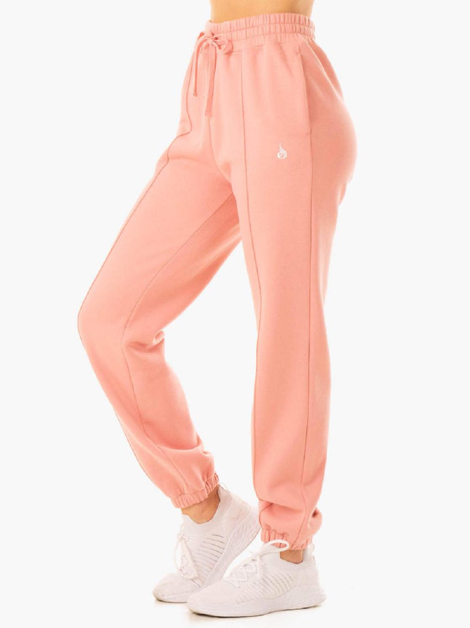 Pink Women's Ryderwear Revival High Waisted Track Pants | 67U7471357