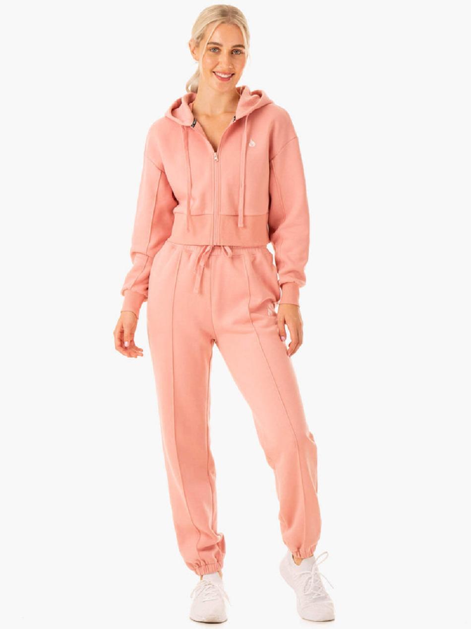 Pink Women's Ryderwear Revival High Waisted Track Pants | 67U7471357