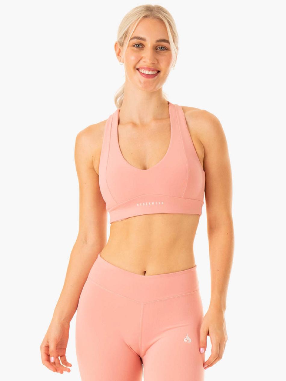 Pink Women\'s Ryderwear Revival Sports Bras | BG5376405