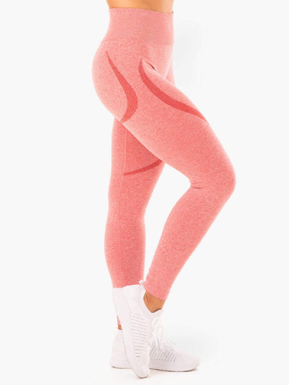 Pink Women's Ryderwear Sculpt Leggings Seamless | 48KR83939