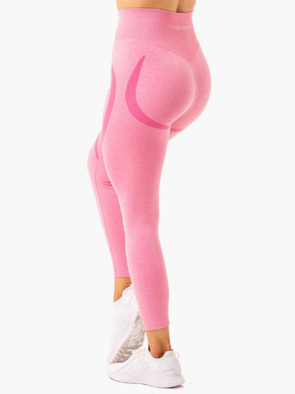 Pink Women's Ryderwear Sculpt Leggings Seamless | 83S71489