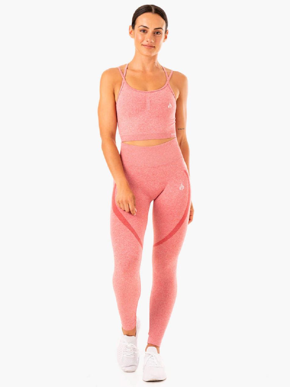 Pink Women's Ryderwear Sculpt Seamless Tank Top | 62RT40044