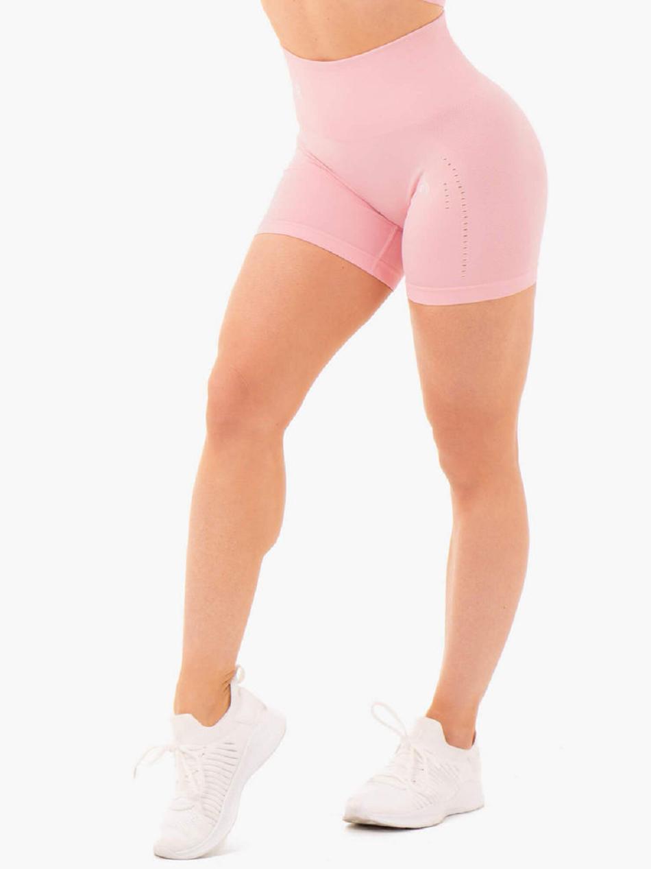 Pink Women\'s Ryderwear Seamless Staples Shorts | V8F53157