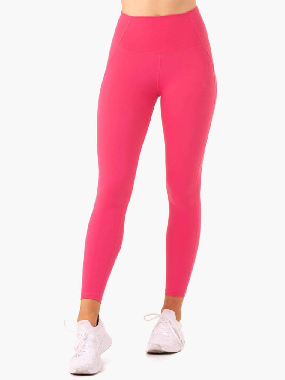 Pink Women's Ryderwear Sola High Waisted Leggings | 45HF35767