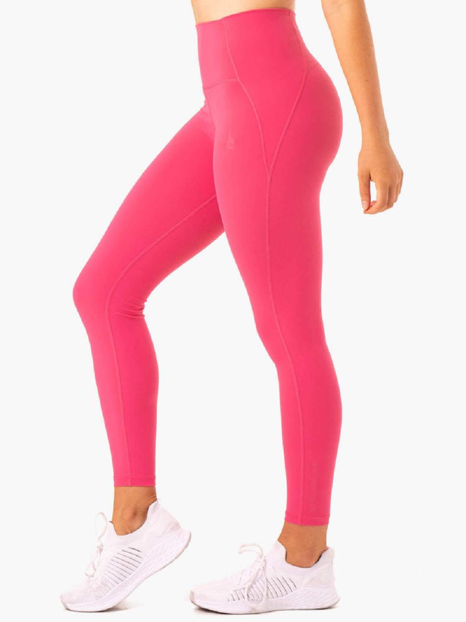 Pink Women's Ryderwear Sola High Waisted Leggings | 45HF35767