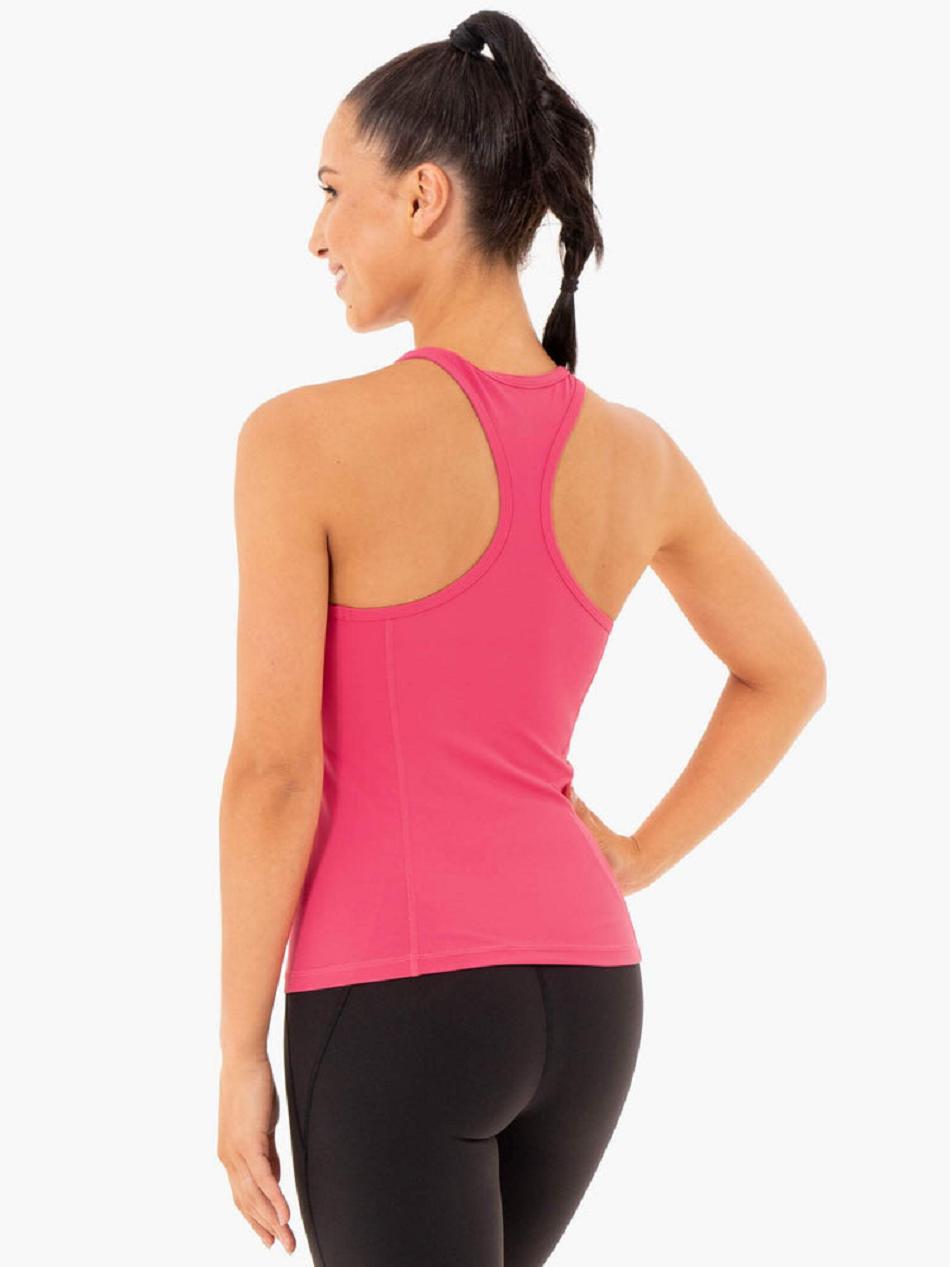 Pink Women's Ryderwear Sola Tank Top | 122J67355