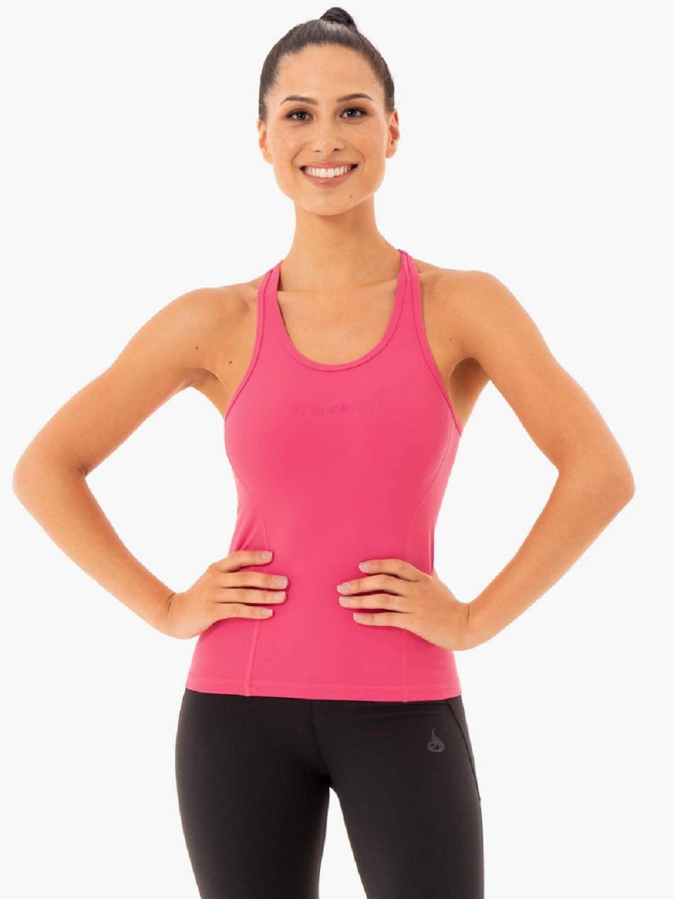 Pink Women\'s Ryderwear Sola Tank Top | 122J67355