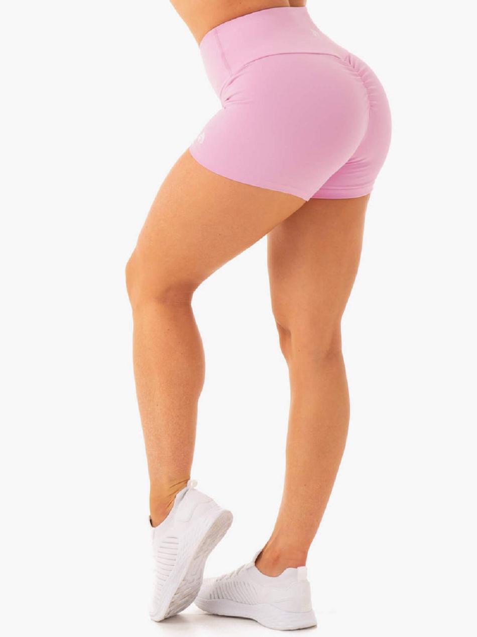 Pink Women's Ryderwear Staples Booty Shorts Scrunch Bum | DF4019188