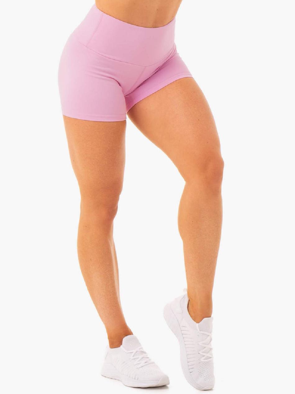 Pink Women's Ryderwear Staples Booty Shorts Scrunch Bum | DF4019188