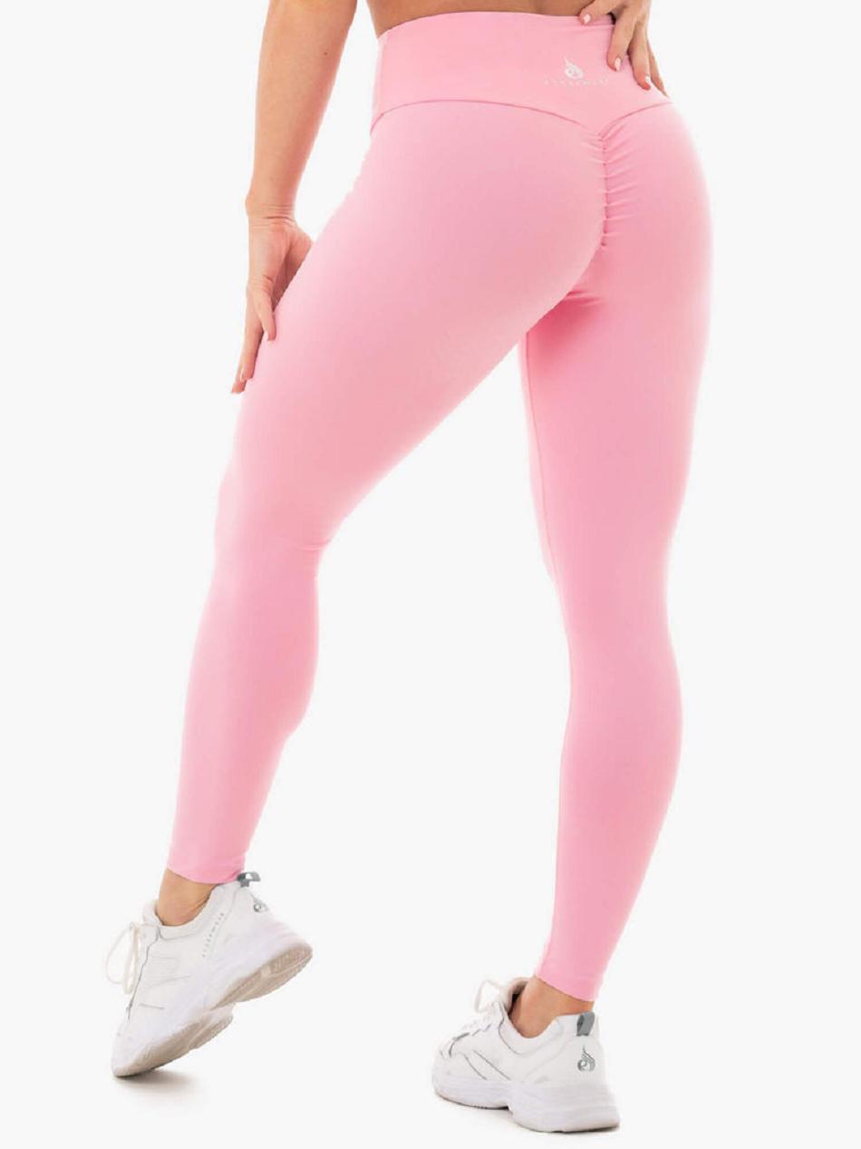 Pink Women's Ryderwear Staples Leggings Scrunch Bum | FG4151022