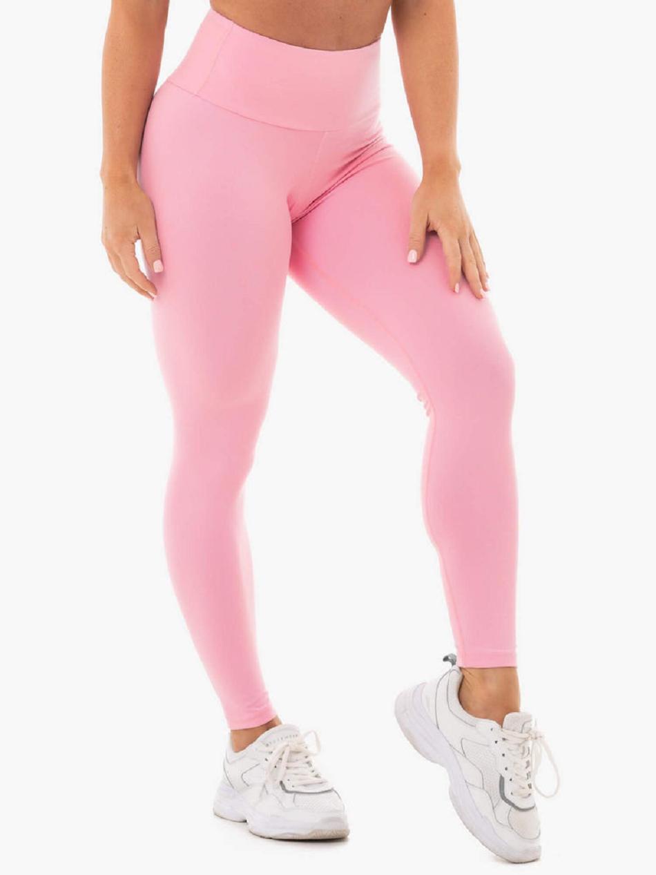 Pink Women's Ryderwear Staples Leggings Scrunch Bum | FG4151022