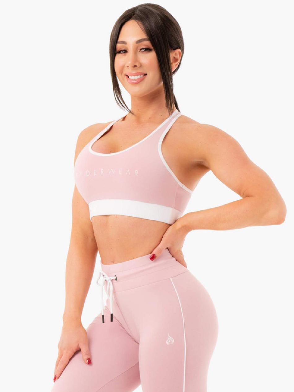 Pink Women's Ryderwear Track Sports Bra Trackset | DS7339088