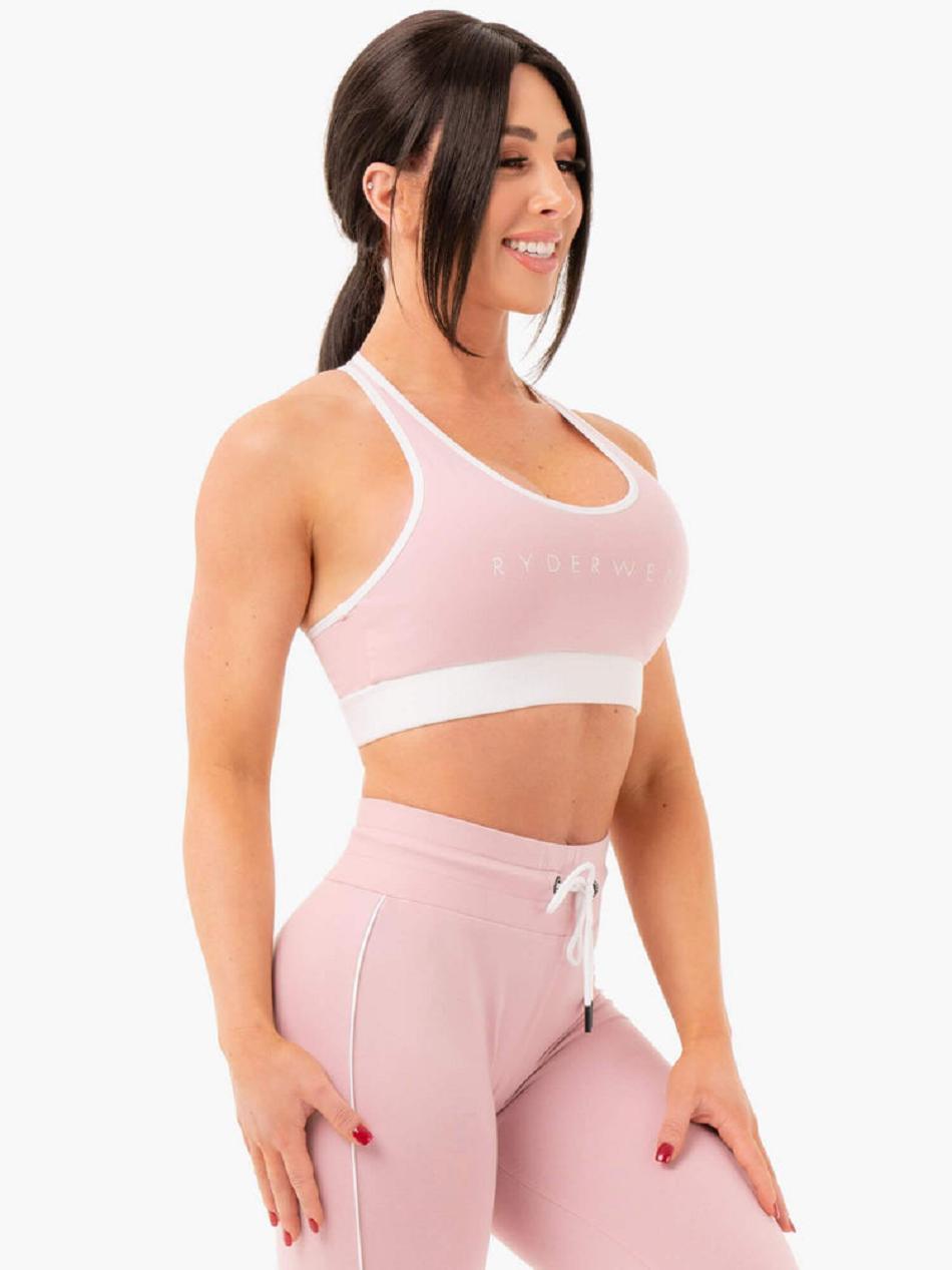 Pink Women's Ryderwear Track Sports Bra Trackset | DS7339088