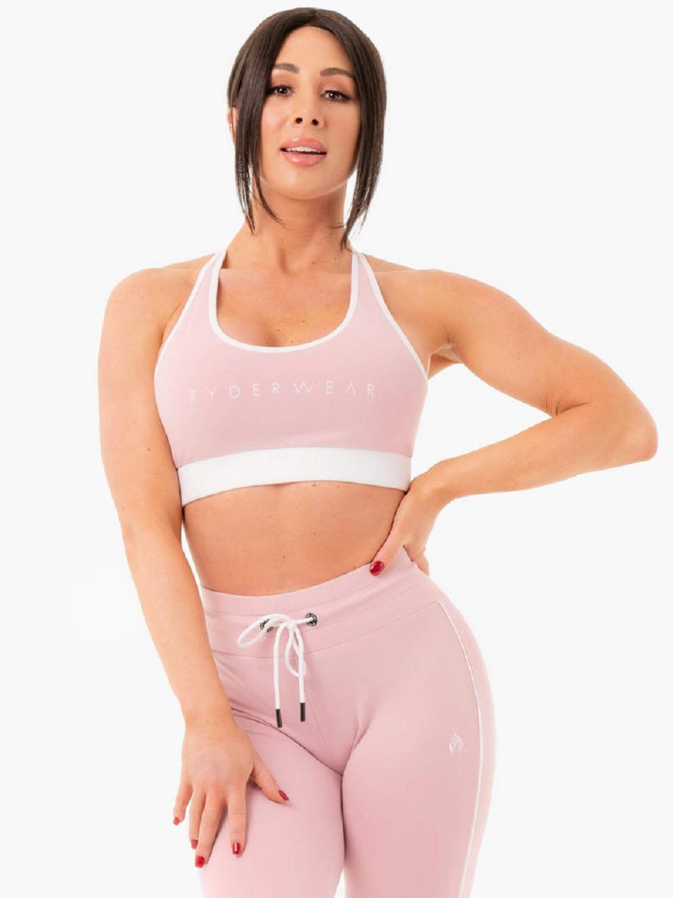 Pink Women\'s Ryderwear Track Sports Bra Trackset | DS7339088