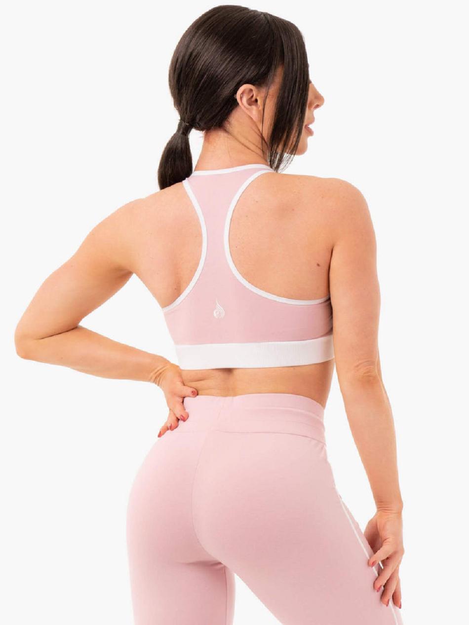 Pink Women's Ryderwear Track Sports Bras | RFD66353