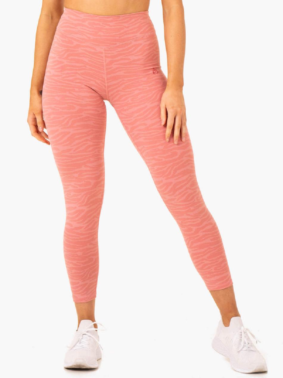 Pink Women's Ryderwear Transform High Waisted Leggings | 39RW39281