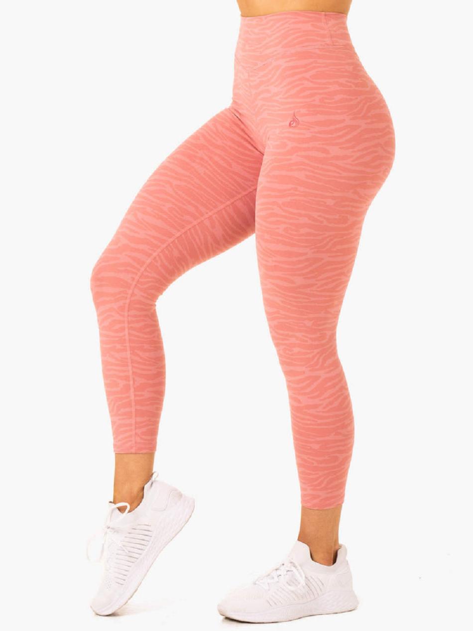 Pink Women's Ryderwear Transform High Waisted Leggings | 39RW39281