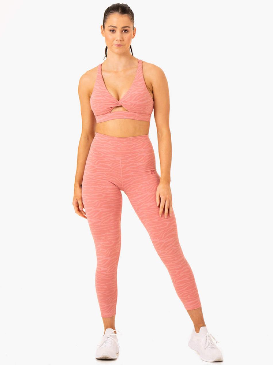 Pink Women's Ryderwear Transform High Waisted Leggings | 39RW39281