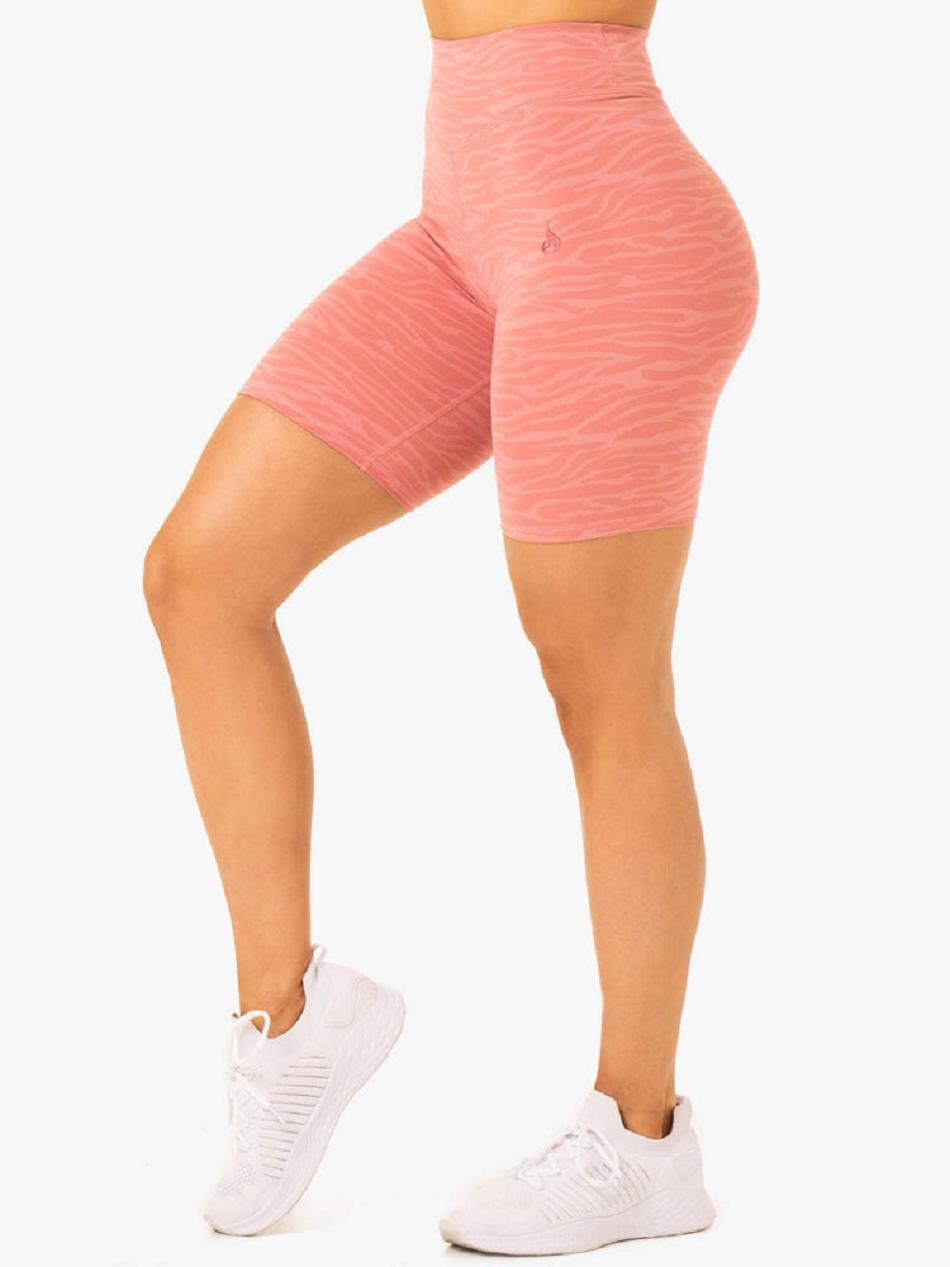 Pink Women's Ryderwear Transform Mid Length Shorts | 50FV93522