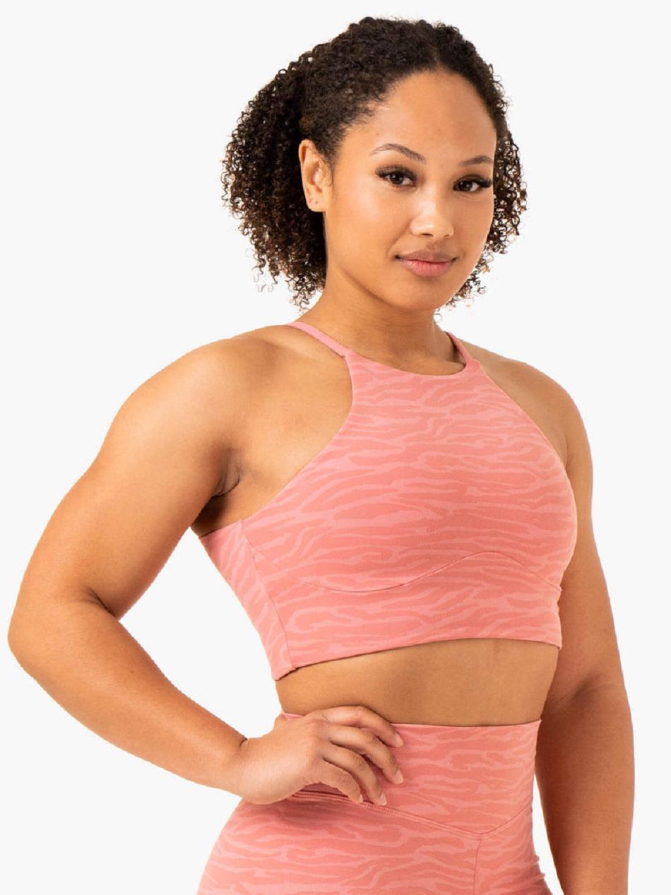 Pink Women's Ryderwear Transform Reversible Sports Bras | 115J40776