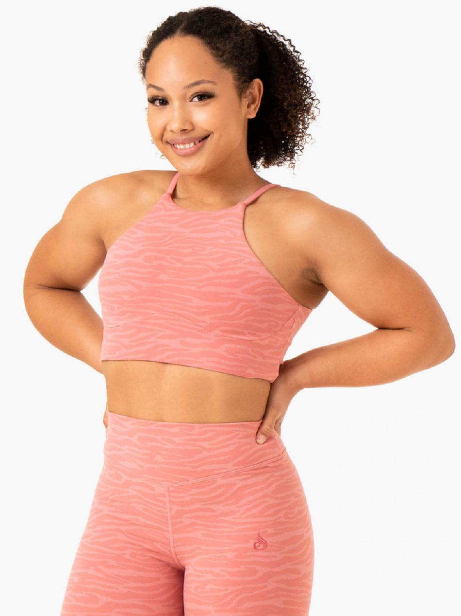 Pink Women\'s Ryderwear Transform Reversible Sports Bras | 115J40776